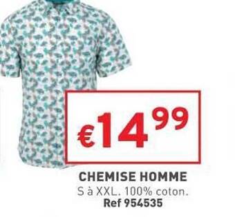 Trafic Chemise Homme offre