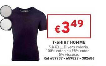 Trafic T-shirt Homme offre