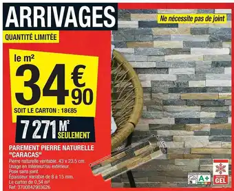 Brico Dépôt Parement Pierre Naturelle offre