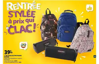 Auchan Sac à Dos Eastpak Padded Imprimé offre