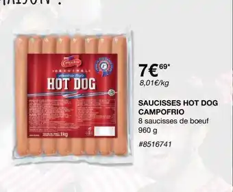 Costco Saucisses Hot Dog Campofrio offre