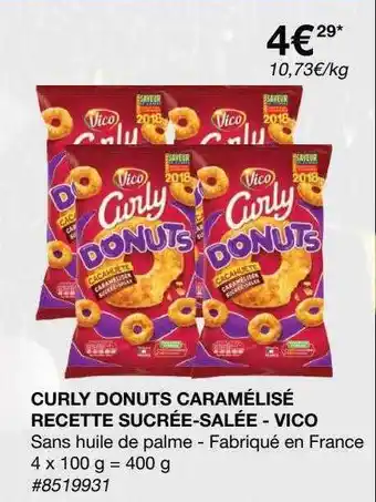 Costco Curly Donuts Caramélisé Recette Sucrée-salée - Vico offre
