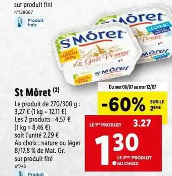 Lidl St Môret offre