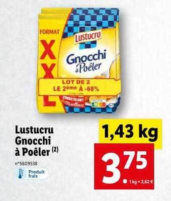 Lidl Lustucru Gnocchi à Poêler offre