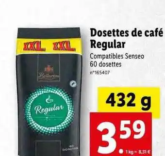 Lidl Dosettes De Café Regular offre