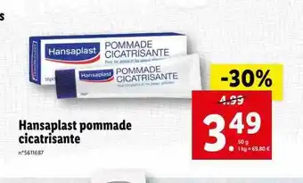 Lidl Hansaplast Pommade Cicatrisante offre