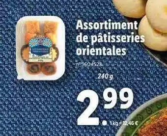 Lidl Assortiment De Pâtisseries Orientales offre