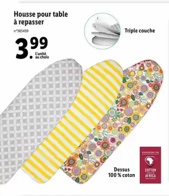 Lidl Housse Pour Table à Repasser offre