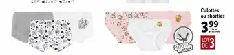 Lidl Culottes Ou Shorties offre