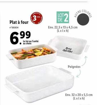Lidl Plat à Four offre