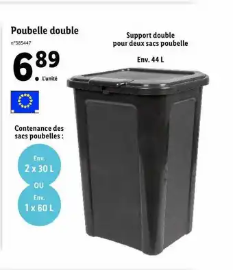 Lidl Poubelle Double offre