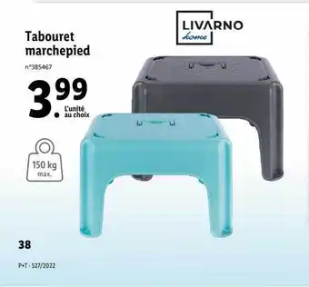 Lidl Tabouret Marchepied Livarno Home offre