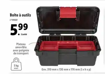 Lidl Boîte à Outils offre