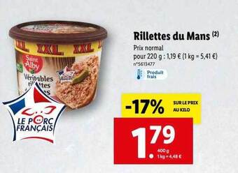 Lidl Rillettes Du Mans offre
