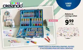 Lidl Crelando Mallette De Coloriage Enfant offre