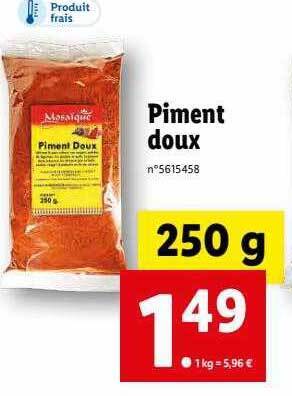 Lidl Piment Doux offre