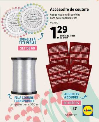 Lidl Accessoire De Couture offre