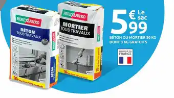 Mr Bricolage Béton Ou Mortier 30 Kg offre