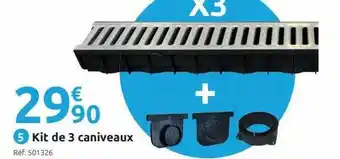 Mr Bricolage Kit De 3 Caniveaux offre