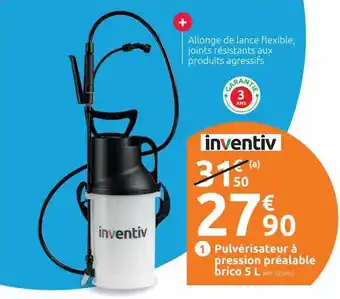 Mr Bricolage Pulvérisateur à Pression Préalable Brico 5l Inventiv offre