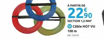 Mr Bricolage Câble Ho7 Vu 100 M offre