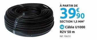 Mr Bricolage Câble U1000 R2v 50 M offre