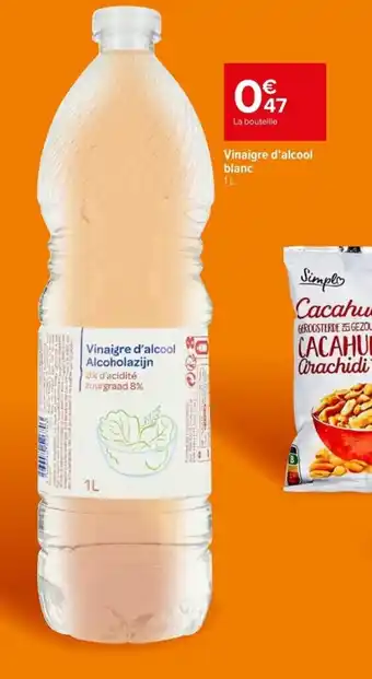 Carrefour Vinaigre d'alcool blanc offre