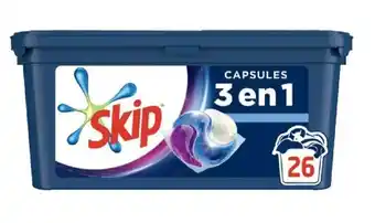 Intermarché SKIP lessive capsules active clean offre