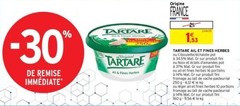 Intermarché Tartare ail et fines herbes offre