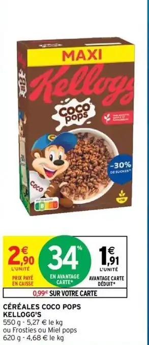 Intermarché Céréales coco pops kellogg's offre