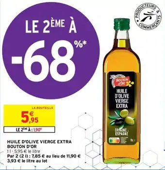 Intermarché BOUTON D'OR huile d'olive vierge extra offre