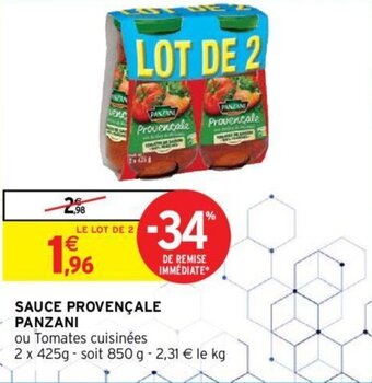 Intermarché PANZANI sauce provençale offre