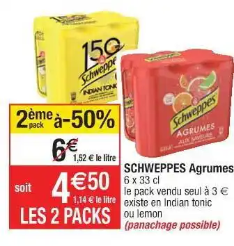 Cora x Carrefour Schweppes Agrumes offre