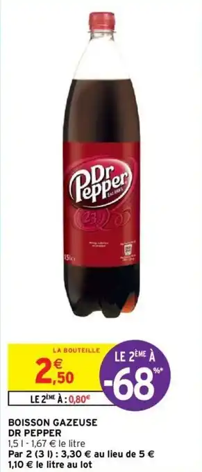 Intermarché DR PEPPER boisson gazeuse offre
