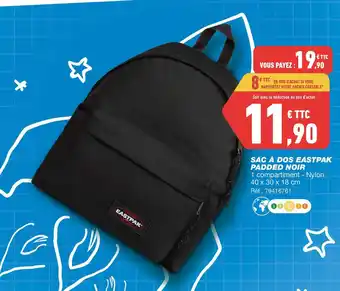 Bureau Vallée Eastpak sac a dos padded noir offre