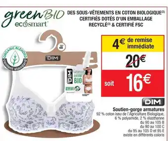 Cora x Carrefour Soutien-gorge Armatures Dim offre