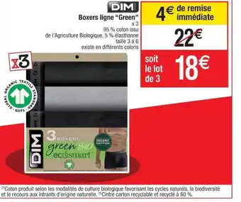 Cora x Carrefour Boxers Ligne offre