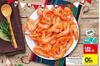 Carrefour Crevette Rose Cuite Asc offre