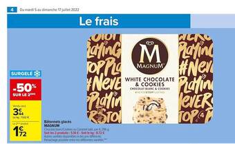 Carrefour Market Bâtonnets Glacés Magnum offre