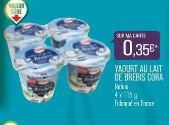 Match Yaourt Au Lait De Brebis Cora offre