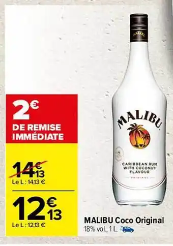 Carrefour Malibu Coco Original offre