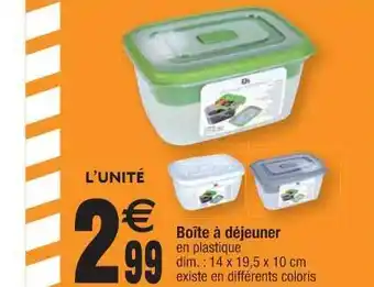Cora x Carrefour Boîte à Déjeuner offre