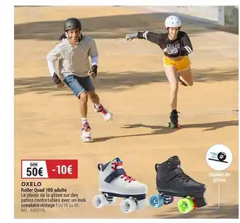 Decathlon Oxelo Roller Quad 100 Adulte offre