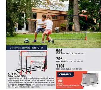 Decathlon Kipsta But De Football Sg500 offre