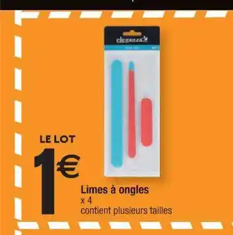 Cora x Carrefour Limes à Ongles offre