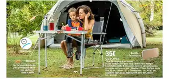 Decathlon Quechua Table De Camping 4 Personnes offre