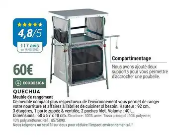 Decathlon Quechua Meuble De Rangement offre