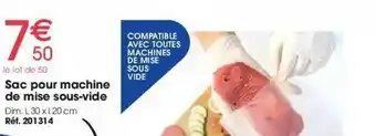 Brico Pro Sac Pour Machine De Mise Sous-vide offre