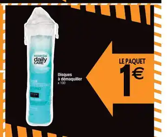 Cora x Carrefour Disques à Démaquiller Essential Daily Care offre