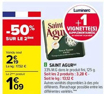 Carrefour Saint Agur offre